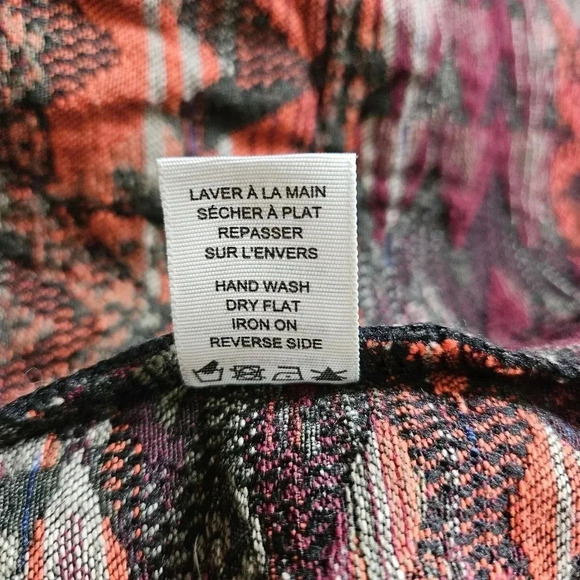 Kollontai Aztec Open Front Bohemian Hippie Casual Fall Cardigan Size Small. - Picture 16 of 16